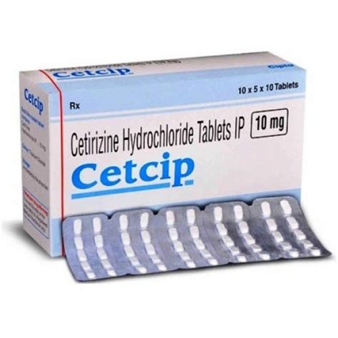 Buy Cetcip 10mg Tablet 10's(Cetirizine 10mg) Online at Best Price in India - Om Health Cart