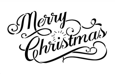 Cursive Merry Christmas Clipart - Berho