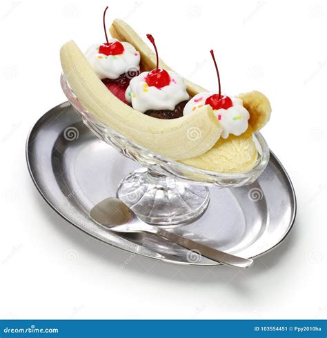 Homemade Banana Split Sundae Stock Image - Image of banana, chocolate: 103554451