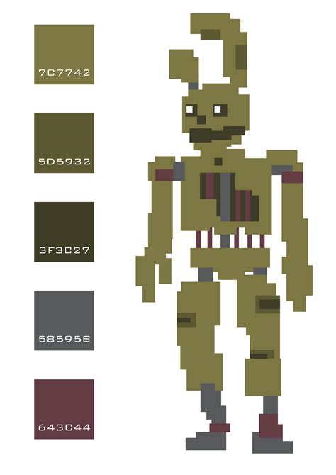 Springtrap -minigame style by Leda456 on DeviantArt