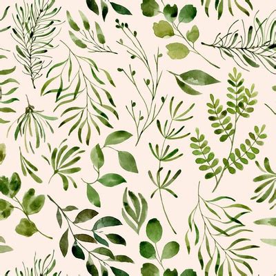 Green Leaves Fabric, Wallpaper and Home Decor | Spoonflower