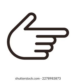 Index Finger Gesture Icon Direction Symbol Stock Vector (Royalty Free) 2278983873 | Shutterstock