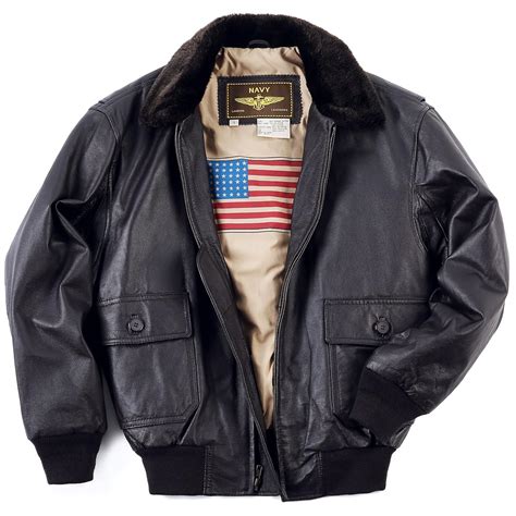 Leather Flight Bomber Jacket - Coat Nj