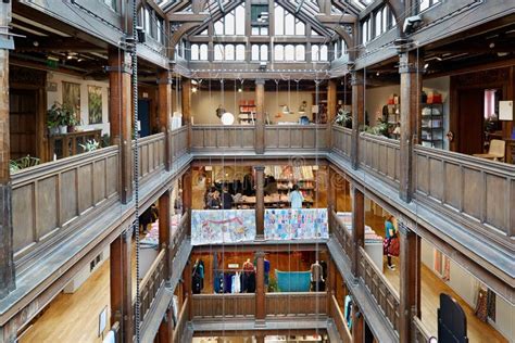 Liberty, Luxury Department Store Interior in Regent Street, London ...