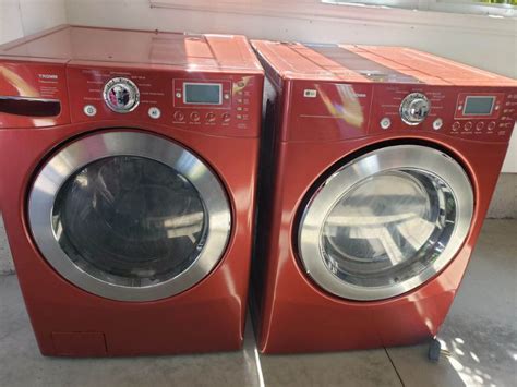 Red front load washer electric dryer set | Washers & Dryers | City of ...