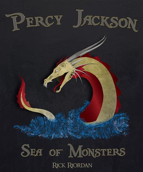 Sea of Monsters Book Cover on Behance