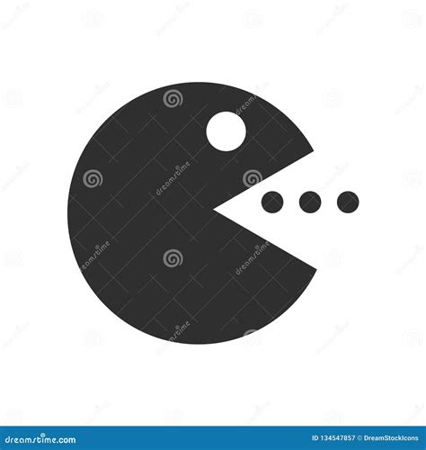 Pacman Icon Vector Sign and Symbol Isolated on White Background, Pacman ...