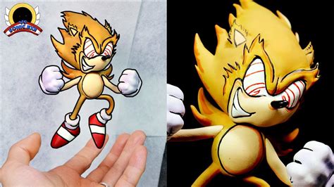 [FNF] Making Fleetway Sonic Sculpture Timelapse [VS SONIC.EXE 2.0 ...