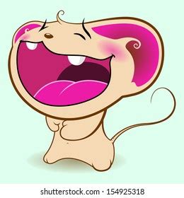 Happy Mouse Laughing Stock Vector (Royalty Free) 154925318 | Shutterstock