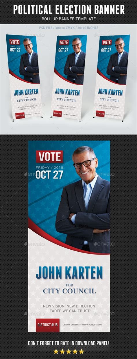 Political Election Banner, Print Templates | GraphicRiver