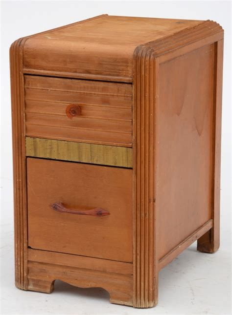 Vintage Art Deco Waterfall Nightstand | EBTH