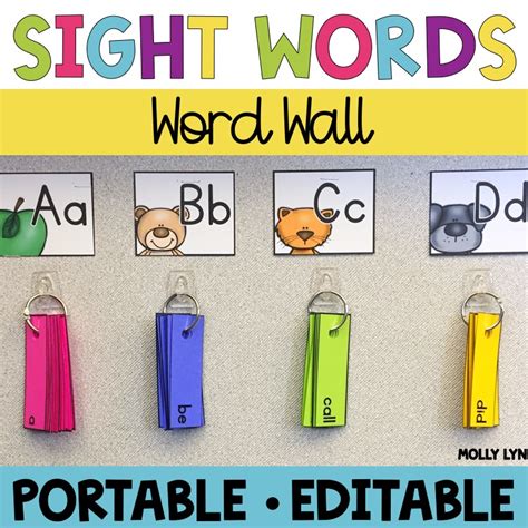 Word Wall on the Go - Portable Sight Word Wall | Shop Lucky Learning with Molly Lynch