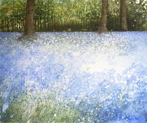 Bluebell Woods Painting by Izumi Omori - Fine Art America