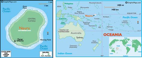 Nauru Map and Nauru Satellite Images