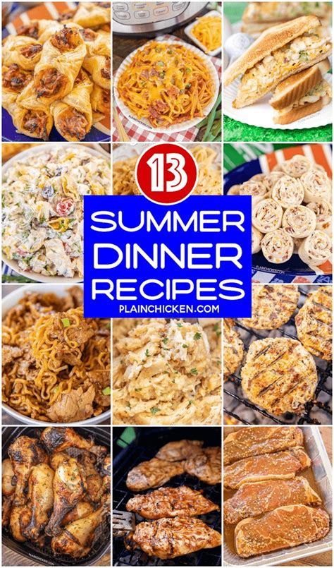 Summer Dinner Recipes - Plain Chicken in 2023 | Summer recipes dinner, Summertime recipes, Recipes