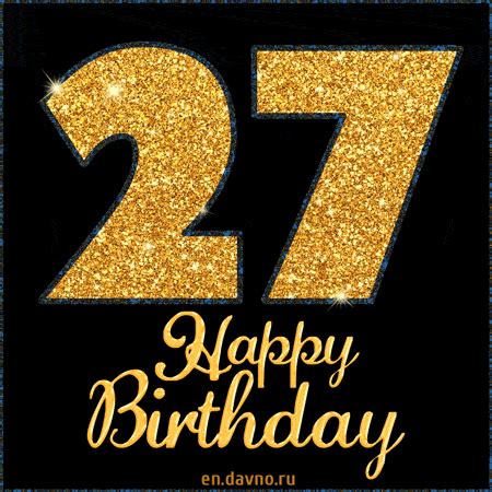 Happy 27th Birthday GIF | Funimada.com