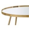 2pc Kaelyn Round Nesting Coffee Table Set With Mirrored Top Gold ...