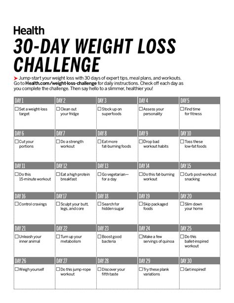 30-Day Workout Plan to Lose Weight - 6+ Examples, Format, How to Start, Pdf