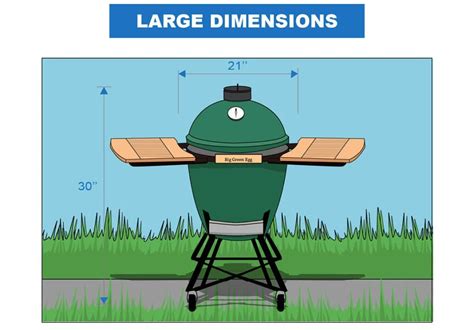 Big Green Egg Dimensions (Small, Med, Large & XL Grill Sizes)