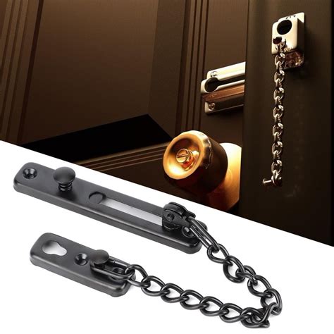 LYUMO Inside Door Chain Lock, Stainless Steel Durable Anti-theft Chain ...