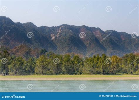 Beautiful Landscape, Mountains, River at Teknaf, Bangladesh Stock Image ...