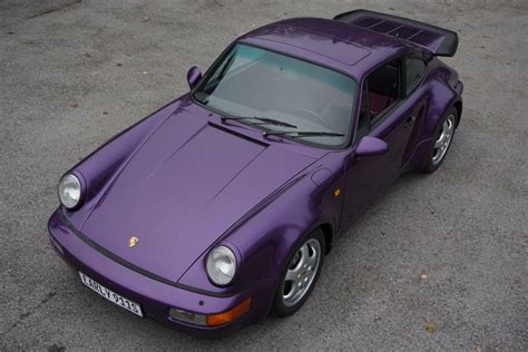 This 1991 Porsche 911 Turbo Is A Purple Jewel With Just 310 Miles (550km) Under Its Belt | Carscoops