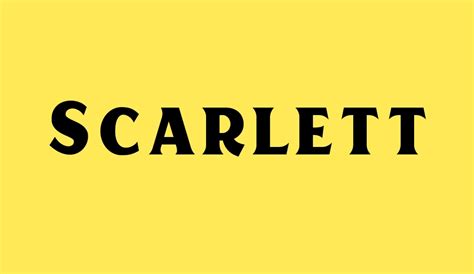 Scarlett Display free font