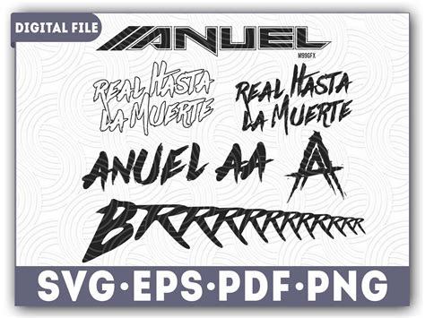 Anuel AA, Logo Anuel, Anuel SVG, Png, Eps, Cartoon Art Craft Shirt, Clipart Files for Cricut ...