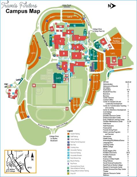 Greenwich University Campus Map - TravelsFinders.Com