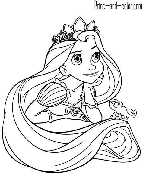 Rapunzel coloring pages | Print and Color.com