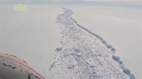 The massive crack in the Antarctic ice shelf is hanging on by a 12-mile ...