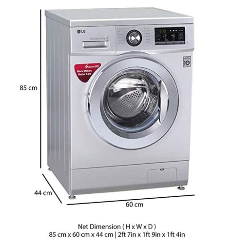 Washing Machine Front Load Dimensions