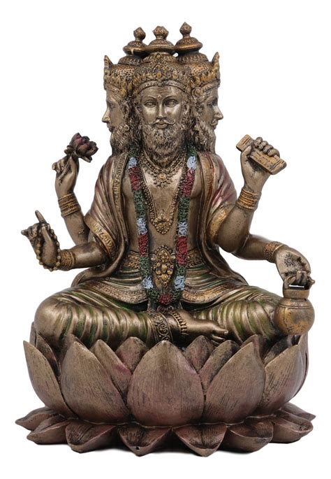 Buy Ebros Supreme Cosmic Soul Hindu Deity Brahma Statue Brahman Four ...