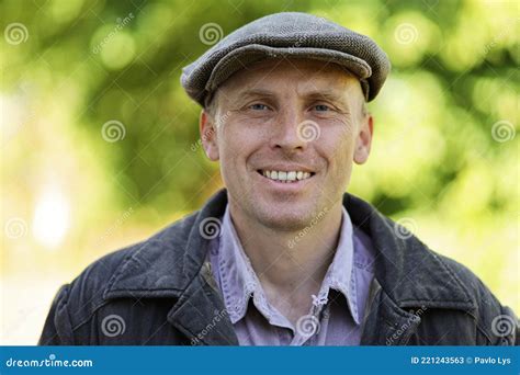 Happy Poor Man. the Man is Smiling Stock Image - Image of positive ...