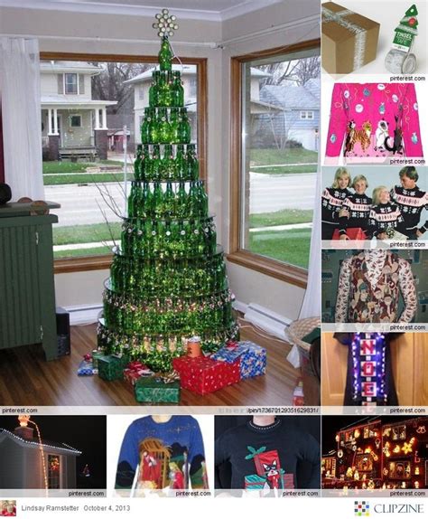 Have A Wacky, Tacky Christmas | Creative christmas trees, Wine bottle christmas tree, Unusual ...