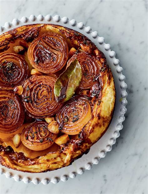 Jamie Oliver's Sticky Onion Tart Recipe | Vegetarian Xmas Starter