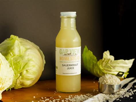 Sauerkraut Juice | Shop Organic Fermented Foods | Gap View Homestead