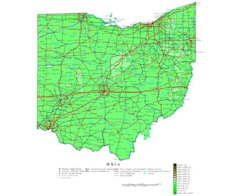 Detailed Map Of Ohio Cities