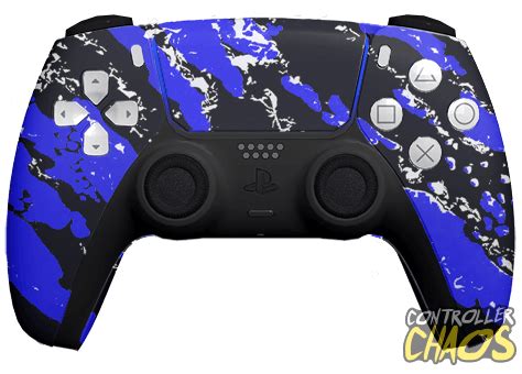 Splatter Blue - PS5 - Custom Controllers - Controller Chaos