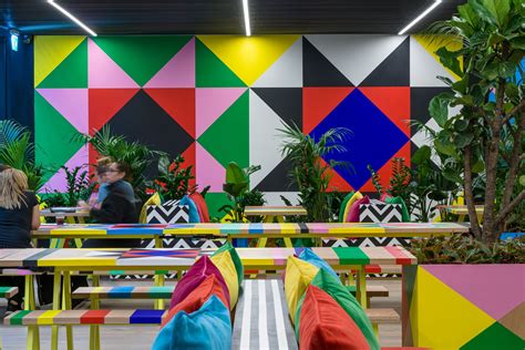 Morag Myerscough designs "biophilic" cafe pavilion covered in plants | Colorful cafe, Morag ...