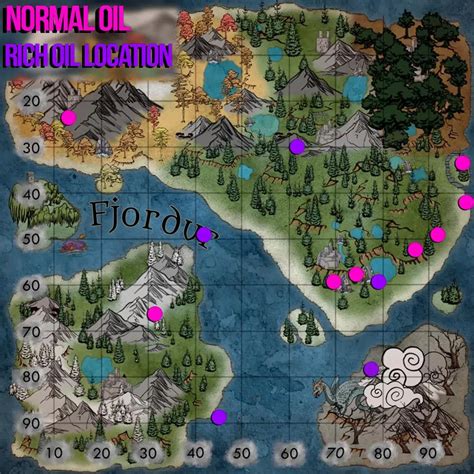 Ark Survival Evolved: All Oil Veins on Fjordur Map