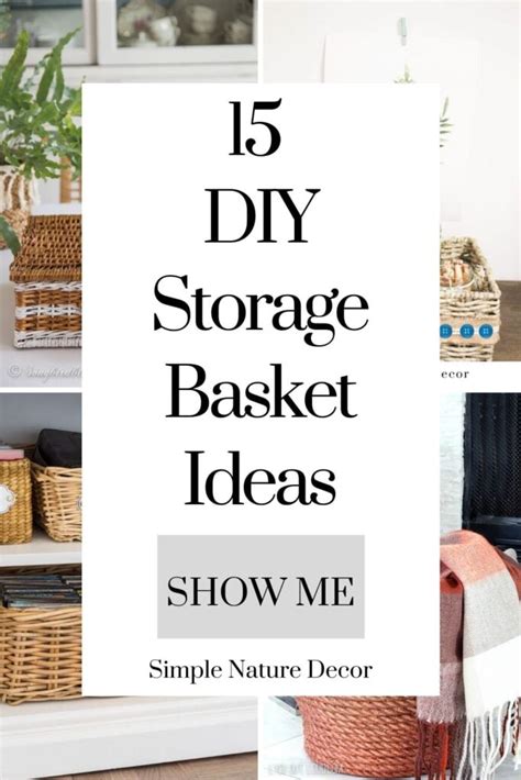 DIY Basket Storage Ideas In 15 Stylish Ideas You Will Love