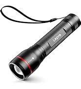 Lepro LED Tactical Flashlight, LE3000 High Lumen Torch, Super Bright, 5 Lighting Modes, Zoomable ...