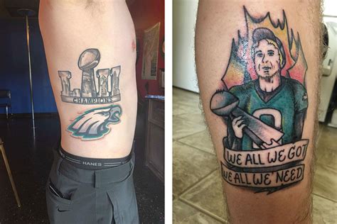 17 Cool, Crazy, and Straight-Up Weird Philadelphia Eagles Tattoos