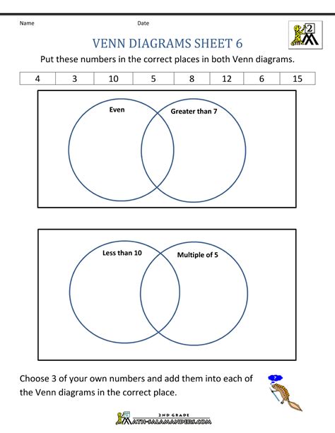 Venn Diagram Worksheets