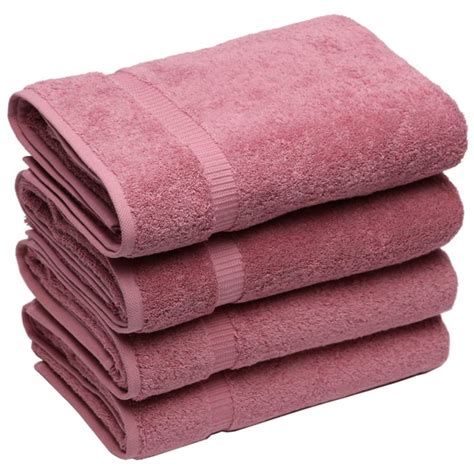 SALBAKOS Luxury Bath Towels - 4-Piece Large Blue Bathroom Hotel Towel ...