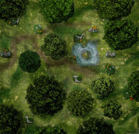 Forest Battle Map Dnd 5E