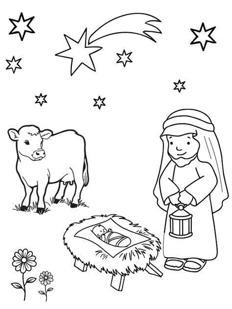 Nativity Coloring Pages - Free Printable Coloring Pages for Kids