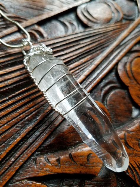 Lemurian Seed Crystal Pendant Lemurian Quartz Pendant Clear | Etsy | Crystal pendant, Quartz ...