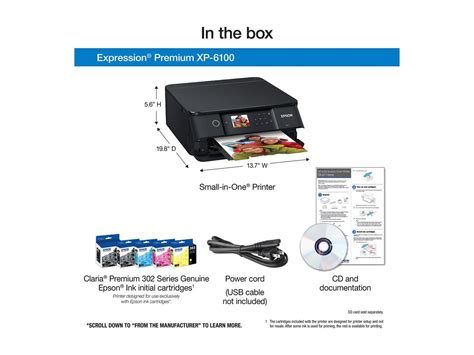 Epson Expression Premium XP-6100 Wireless Color Photo Printer with ...